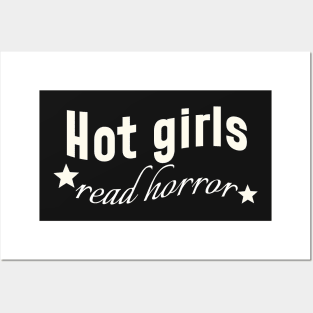 Hot Girls Read Horror Books Posters and Art